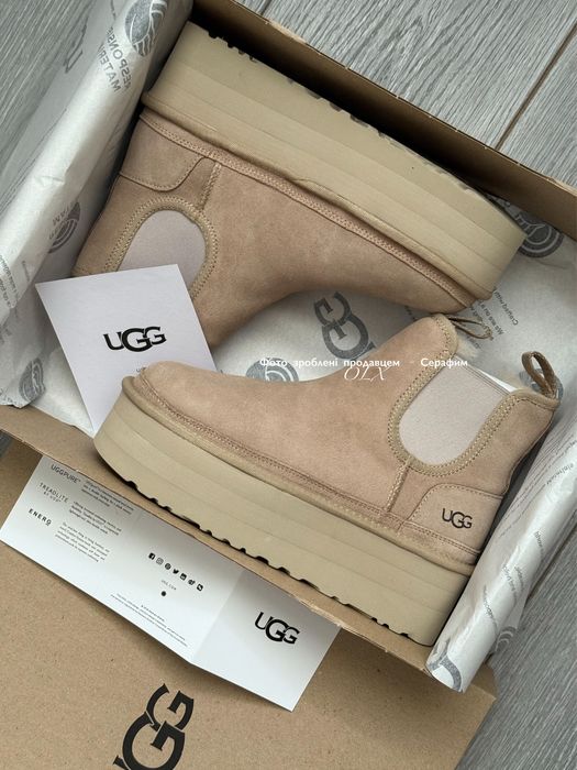 Зимние Australia UGG Chelsea Neumel Platform Beige Original