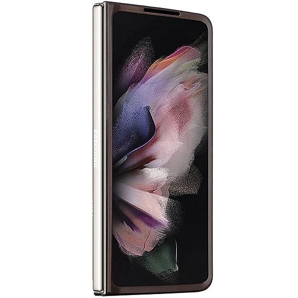 Etui Guess Leather 4G Triangle Strass na Samsung Galaxy Z Fold 5 - brą