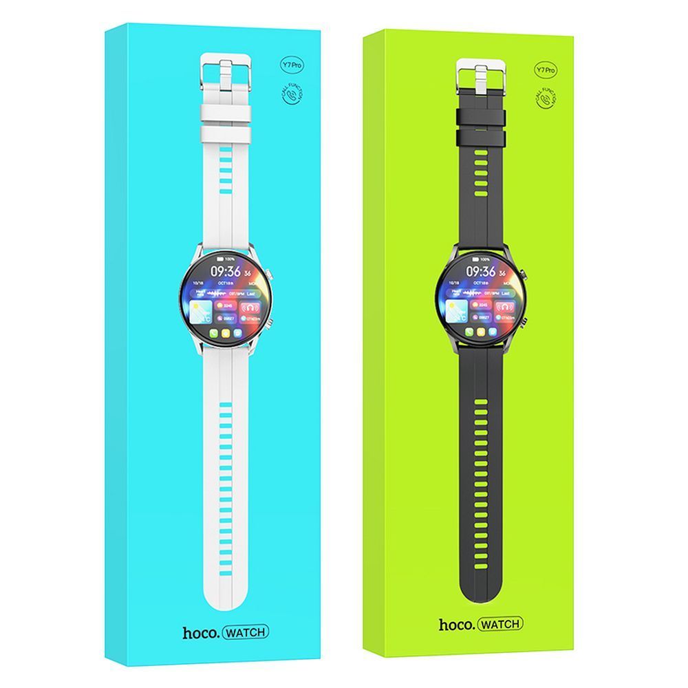 EOL Smartwatch Hoco 1,39" TFT IP67 z funkcją rozmowy Y7 PRO srebrny