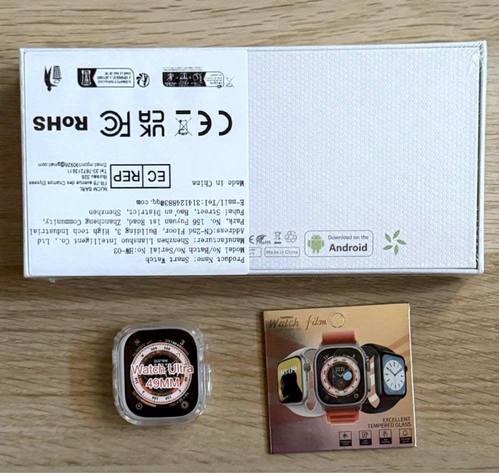 Smartwatch HK10 Ultra3 Max 2,02" AMOLED PL czarny