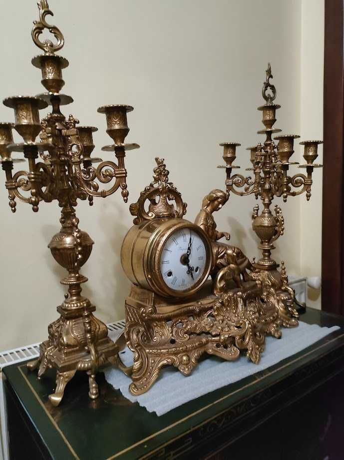 набор часов Imperial Italien Graniture Hermle Movement
