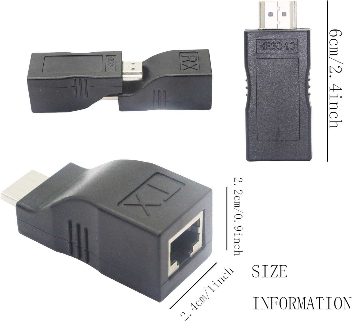 Gintooyun extender konwerter hdmi na lan po skrętce rj45 30m 4k