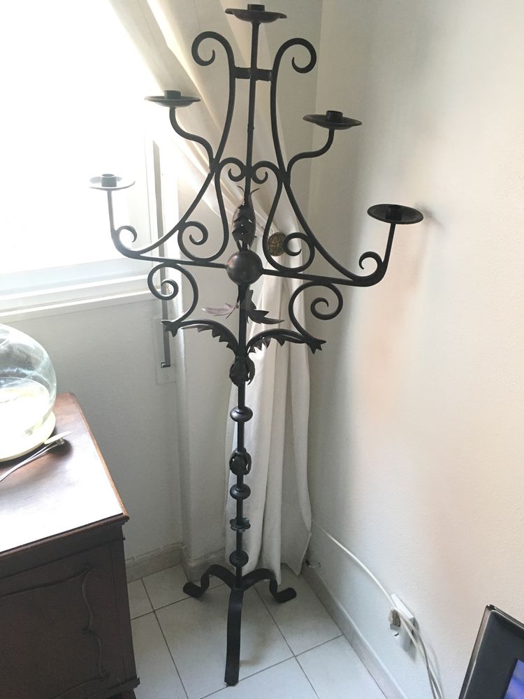 2 candelabros Vintage - Ferro Forjado