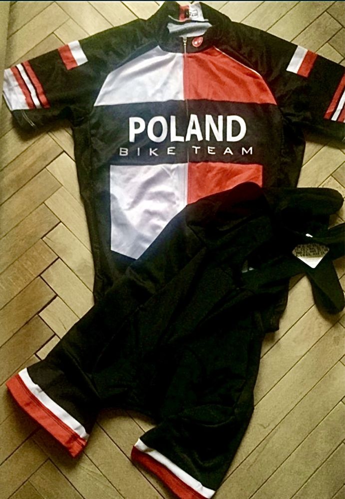 strój rowerowy komplet kolarski L-xxl