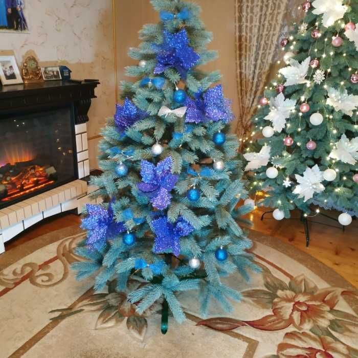 ПРЕМИУМ Литая Елка зеленая голубая Ель Сосна Ялинка лита зелена штучна