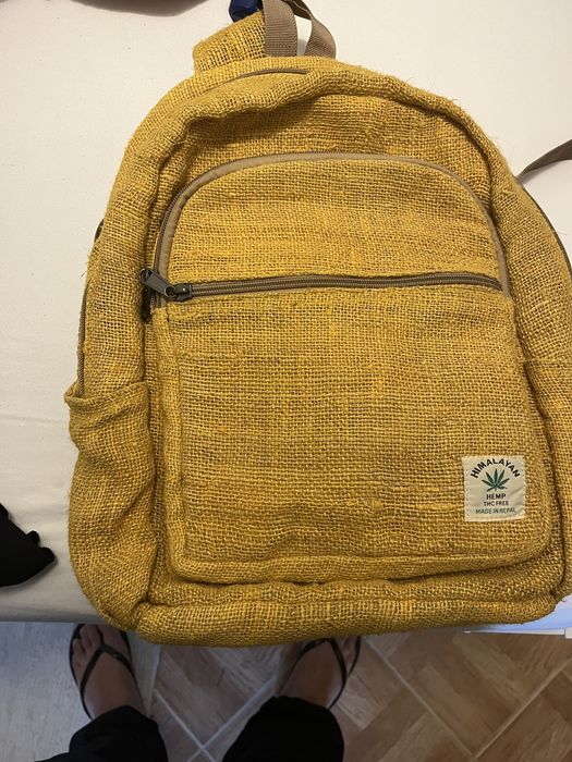 Mochila de Cânhamo Amarela