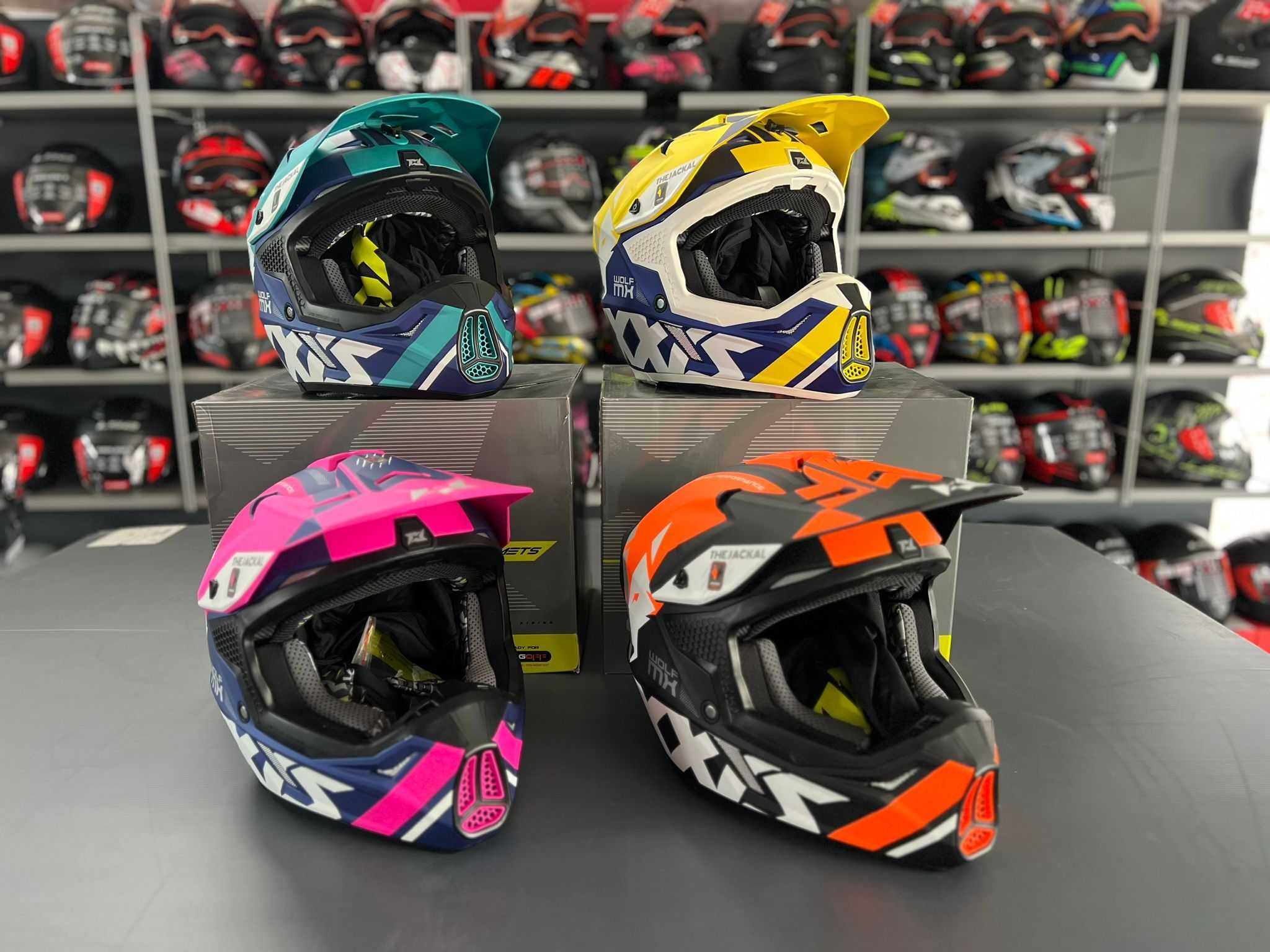 Capacete Cross Axxis Wolf - 2 Anos de garantia