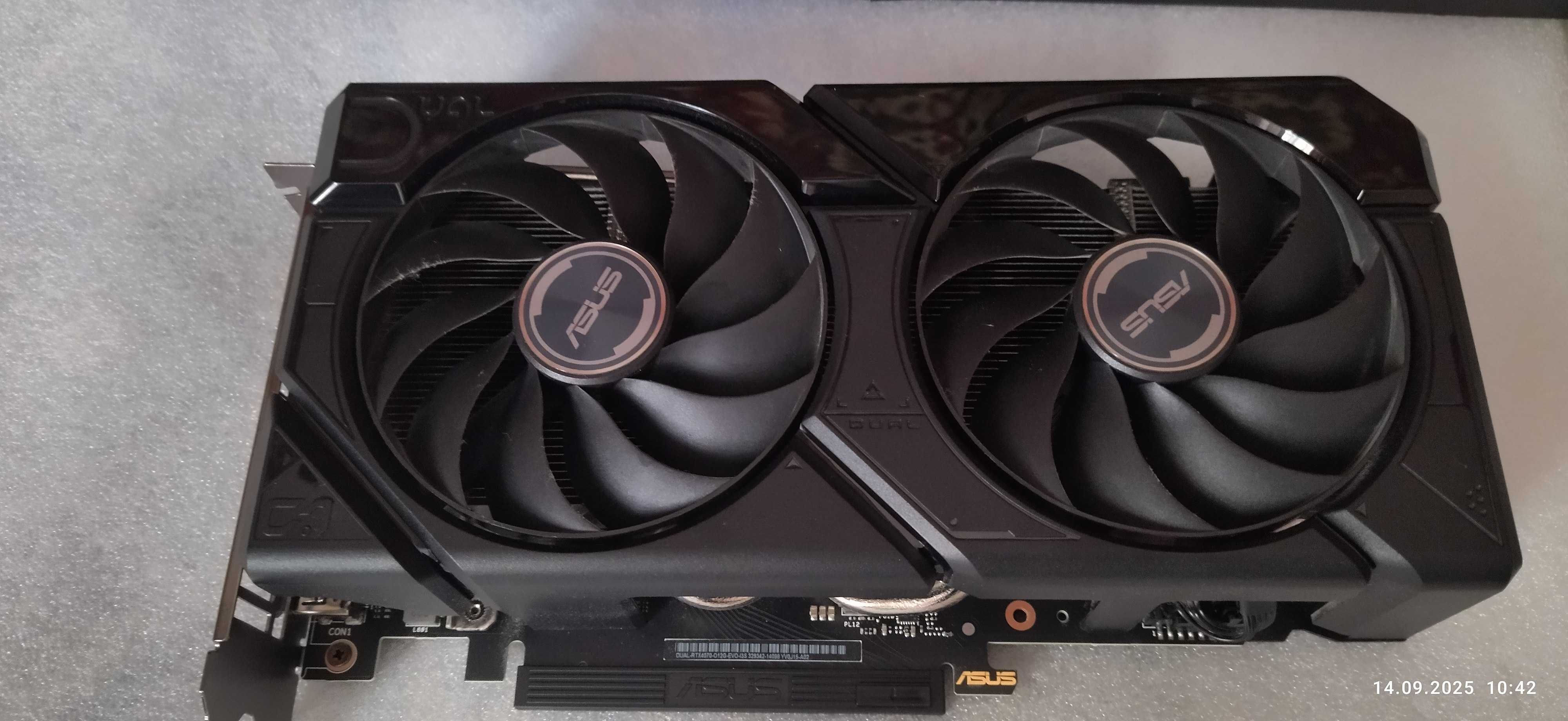 ASUS Dual GeForce RTX 4070 OC Edition 12GB GDDR6X(гарант. до 06.2027г)