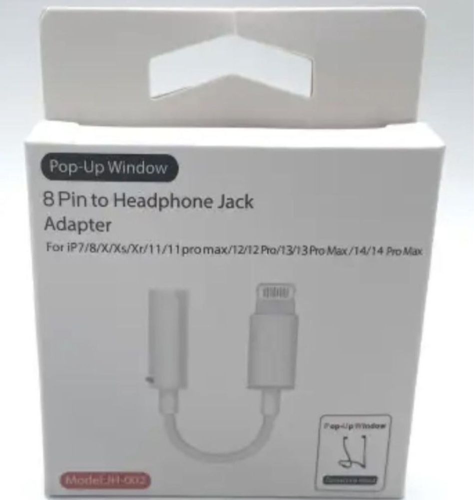 Переходник на Айфон Lightning-3.5mm Адаптер для iPhone Лайтинг