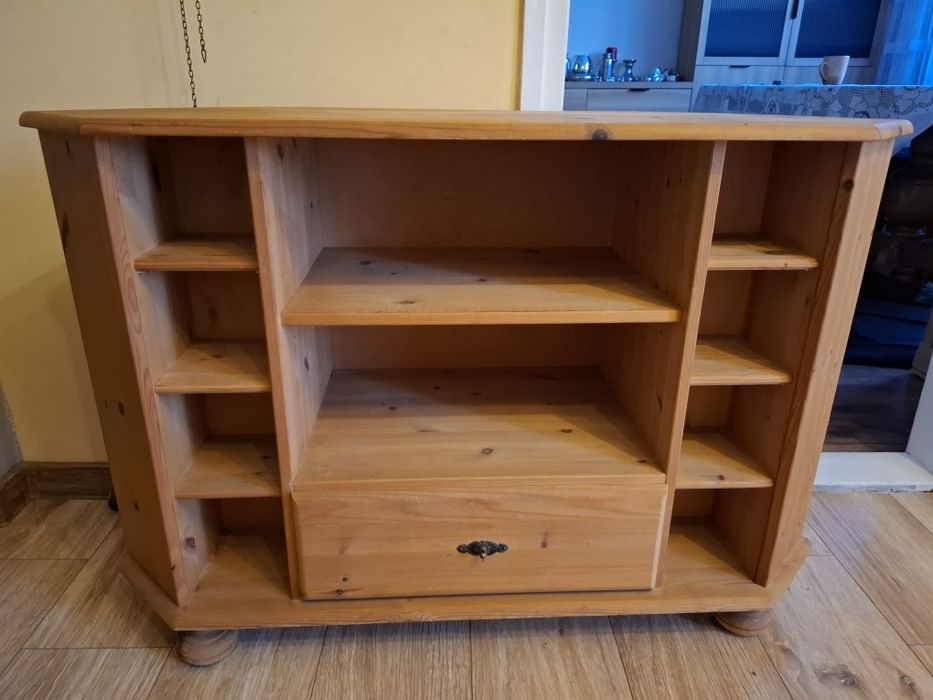 szafka narożna/ kątowa rtv sosnowa