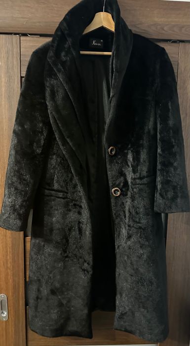 FUTRO płaszcz NATURALNE maxi długie zjawiskowe OKAZJA old money