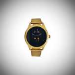 Elegancki damski smartwatch KingWear KW10 w kolorze złotym