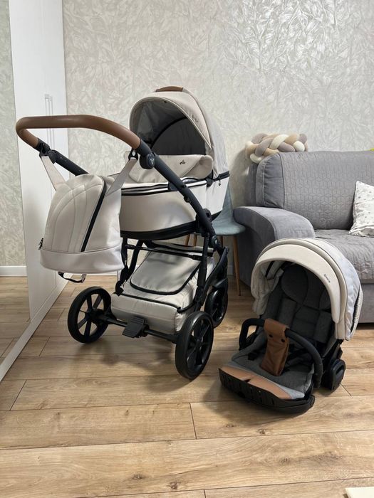 Коляска 2 в 1 Junama Space Beige 02, Візок дитячий, коляска