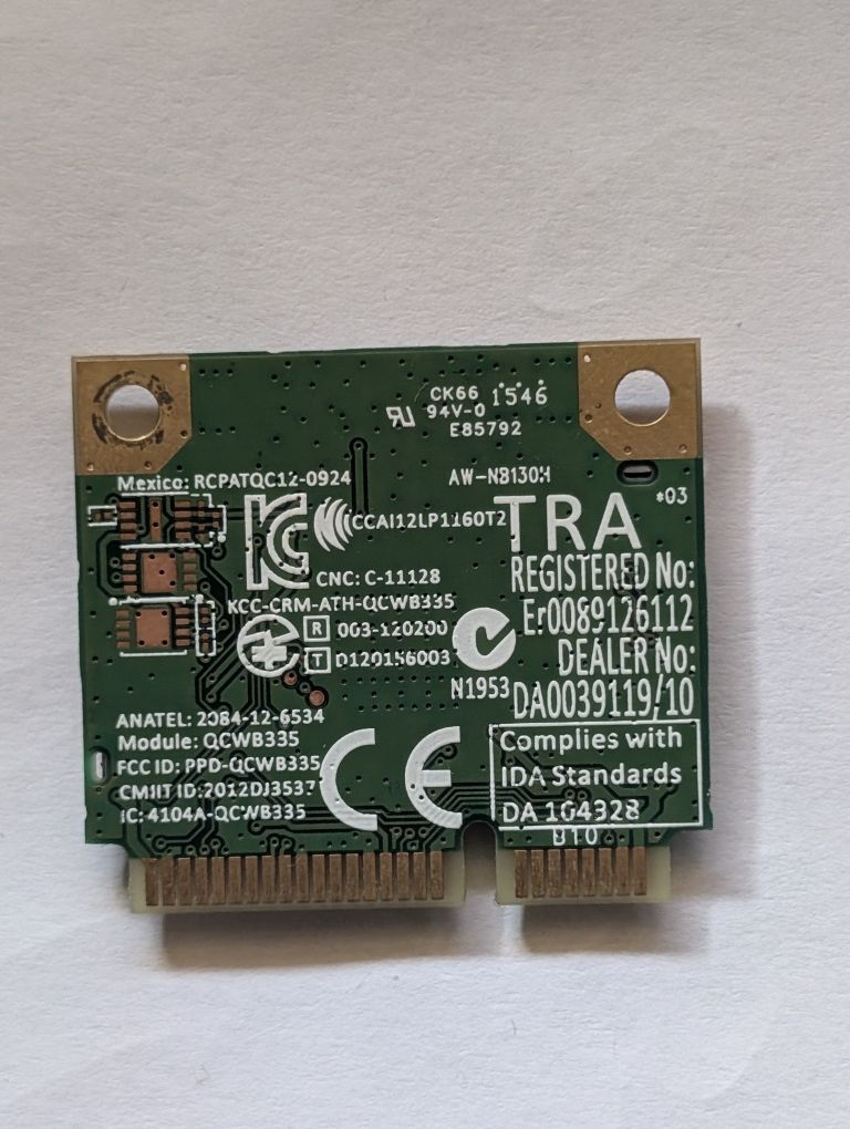 Karta WiFi Atheros QCWB335 WCBN612AH Bluetooth