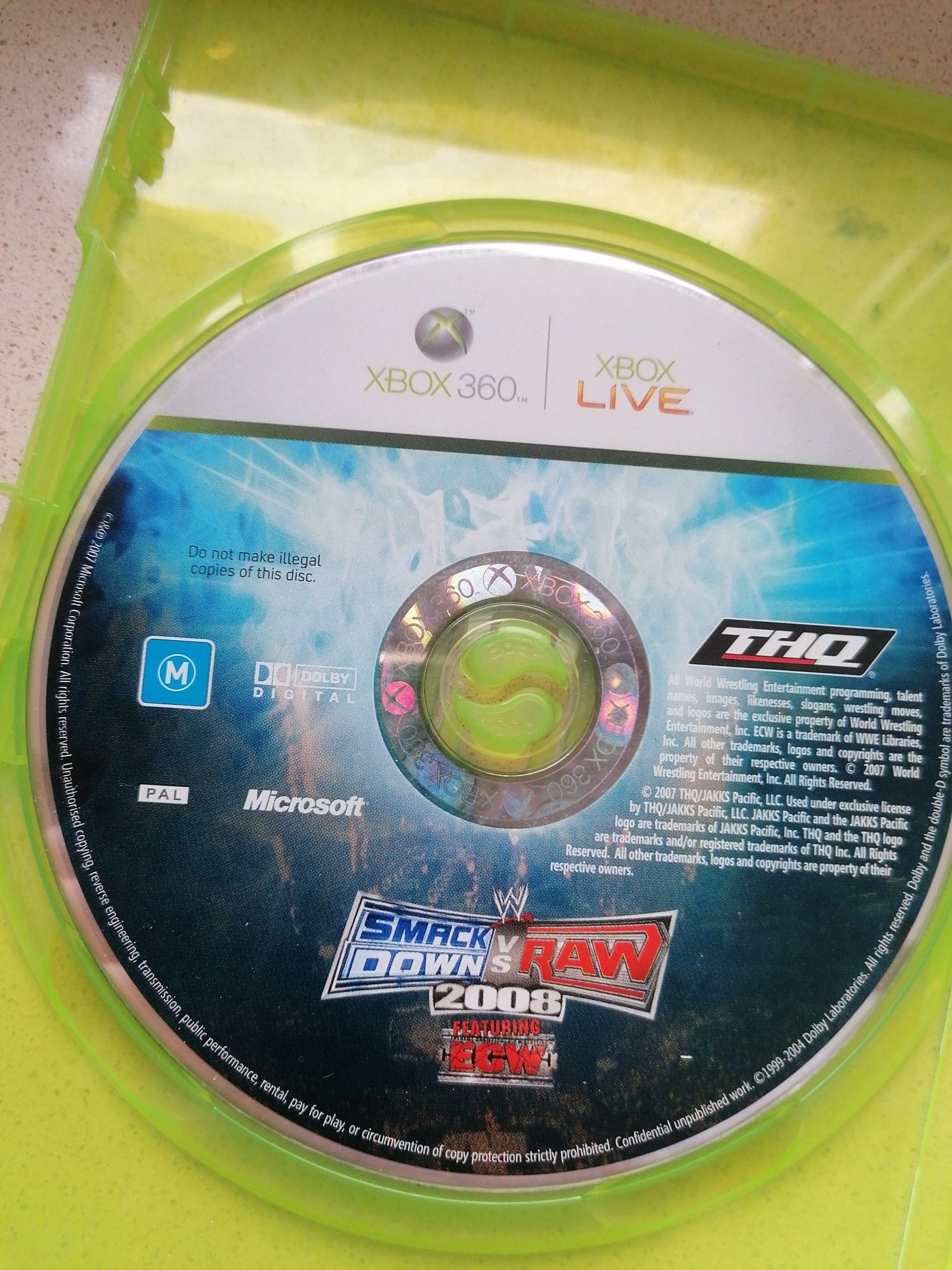 Smack down RAW 2007 XBOX 360