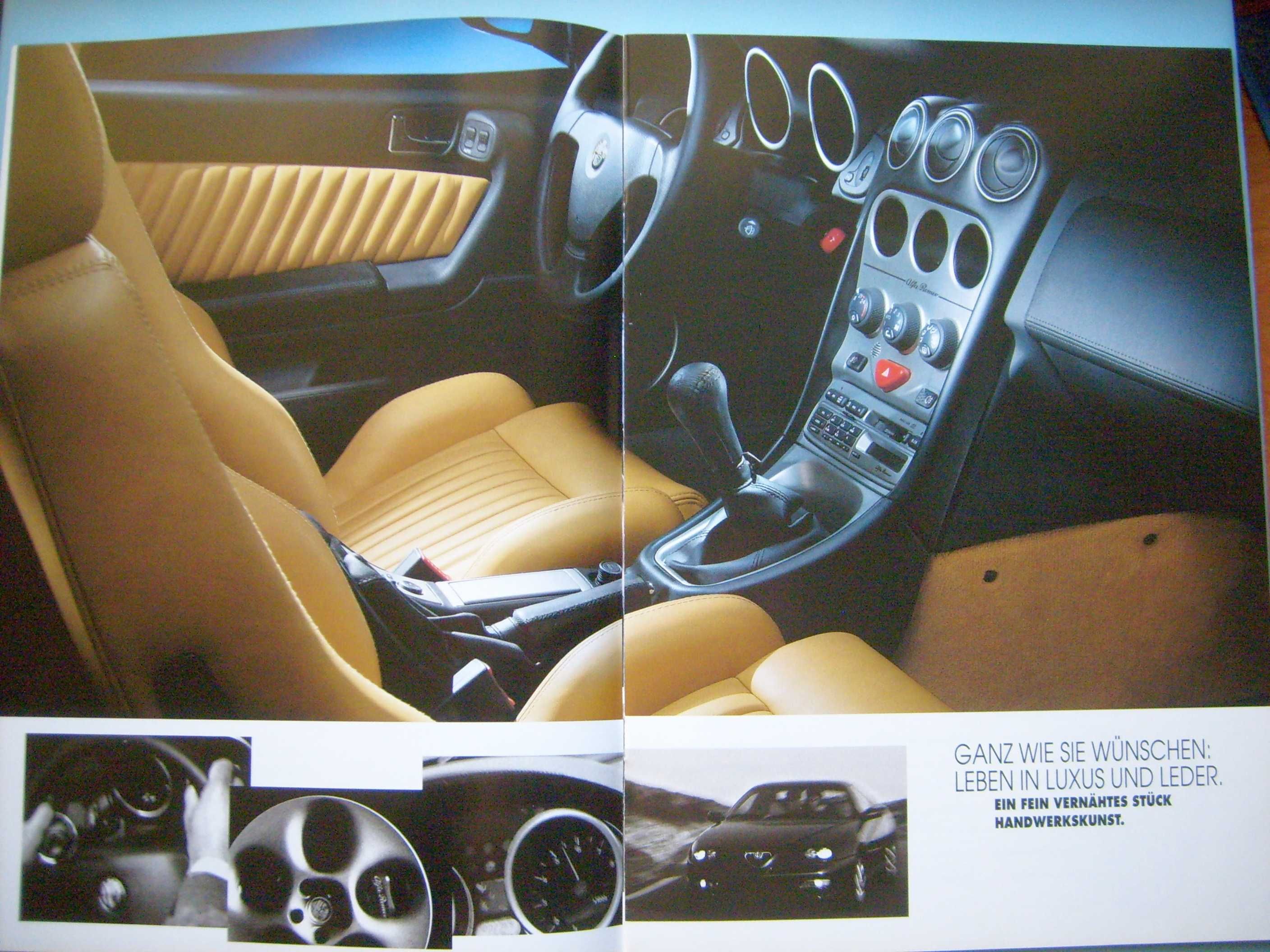 ALFA ROMEO GTV 1998 2.0 Twin Spark 16V & 3.0 V6 24V * prospekt BDB