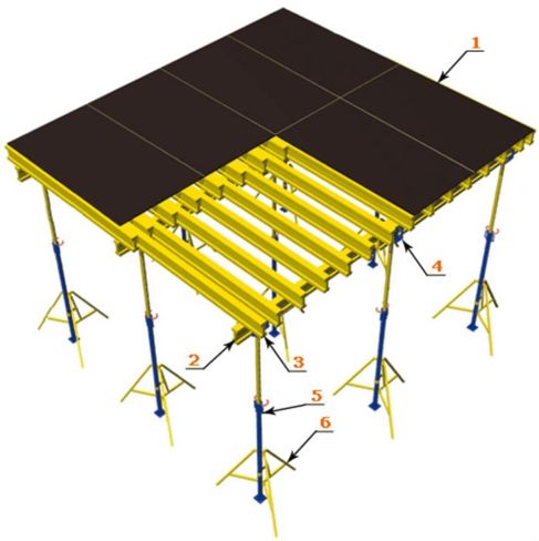 Аренда опалубки перекрытий (горизонтальной). Дешево! Оренда опалубки.