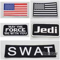 Diversos Patches bordados USA, SWAT, Star Wars