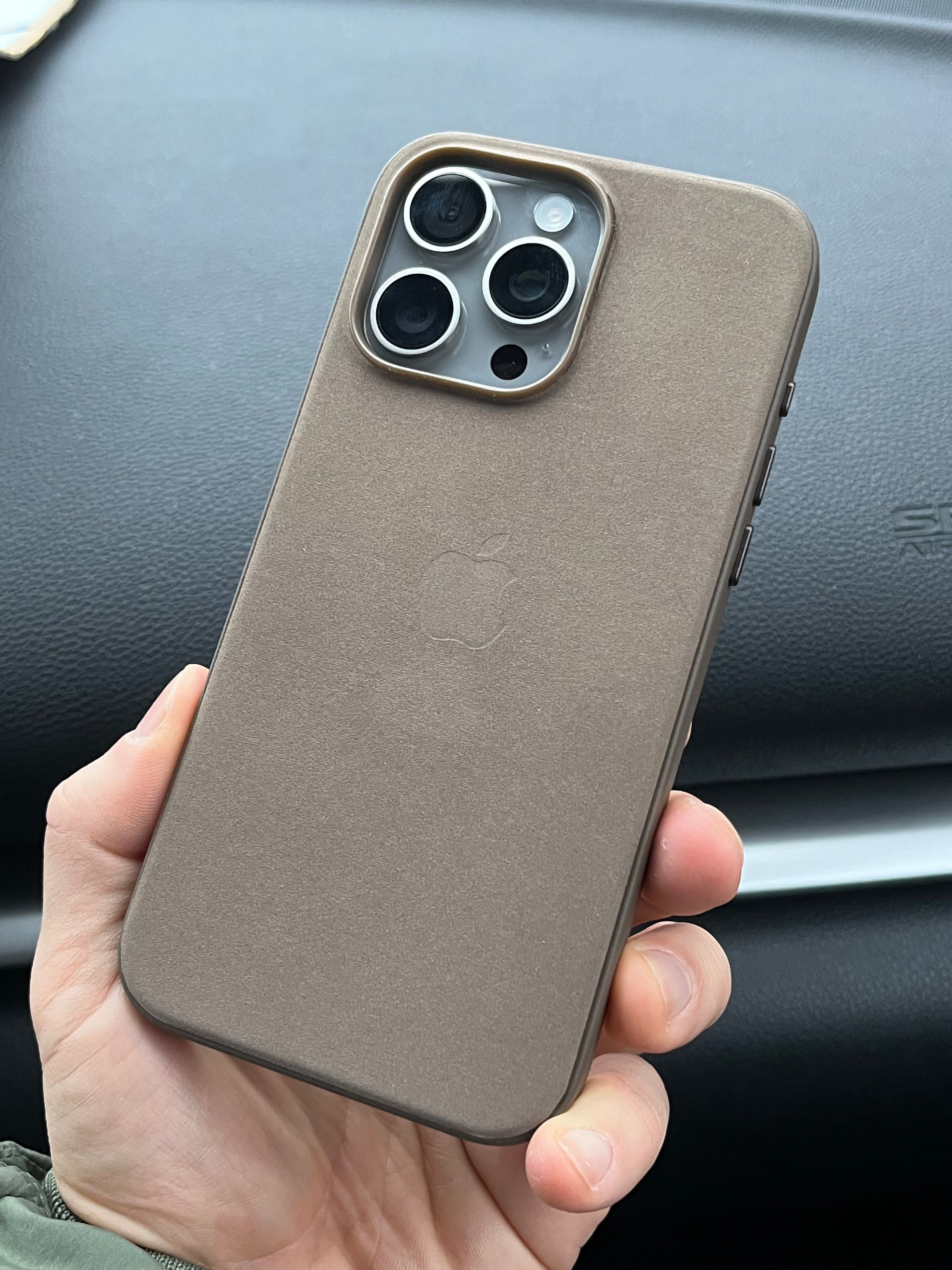 Чохол FineWoven Case Magsafe iPhone 15 Pro Max (Taupe)