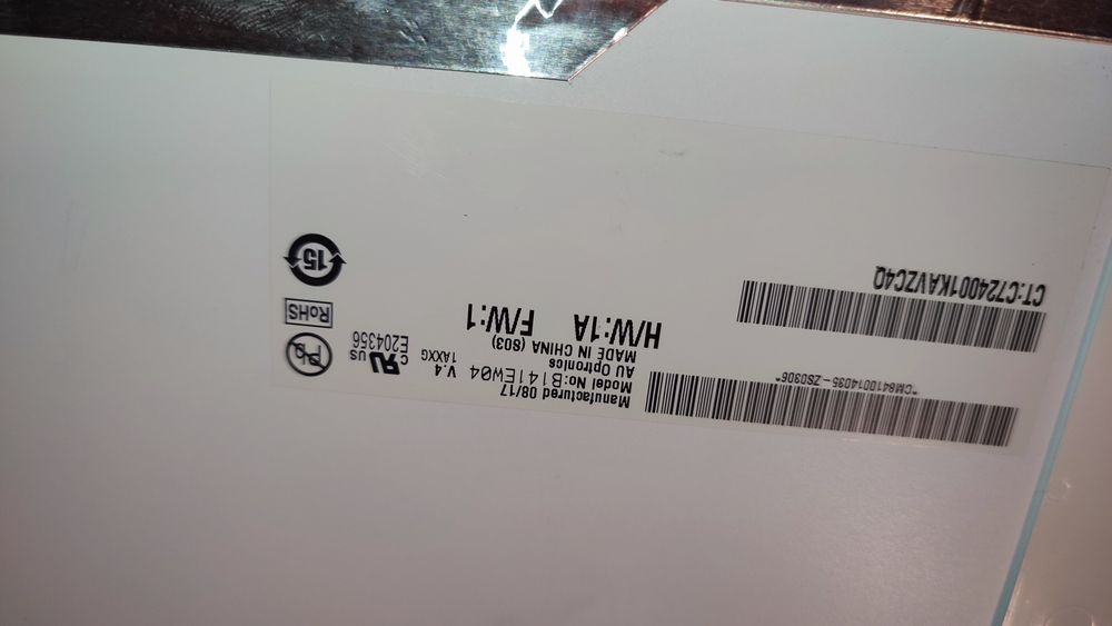 Matryca B141EW04, używana, sprawna