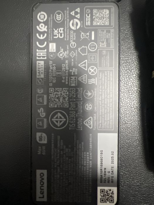 Зарядний пристрій Lenovo 65w