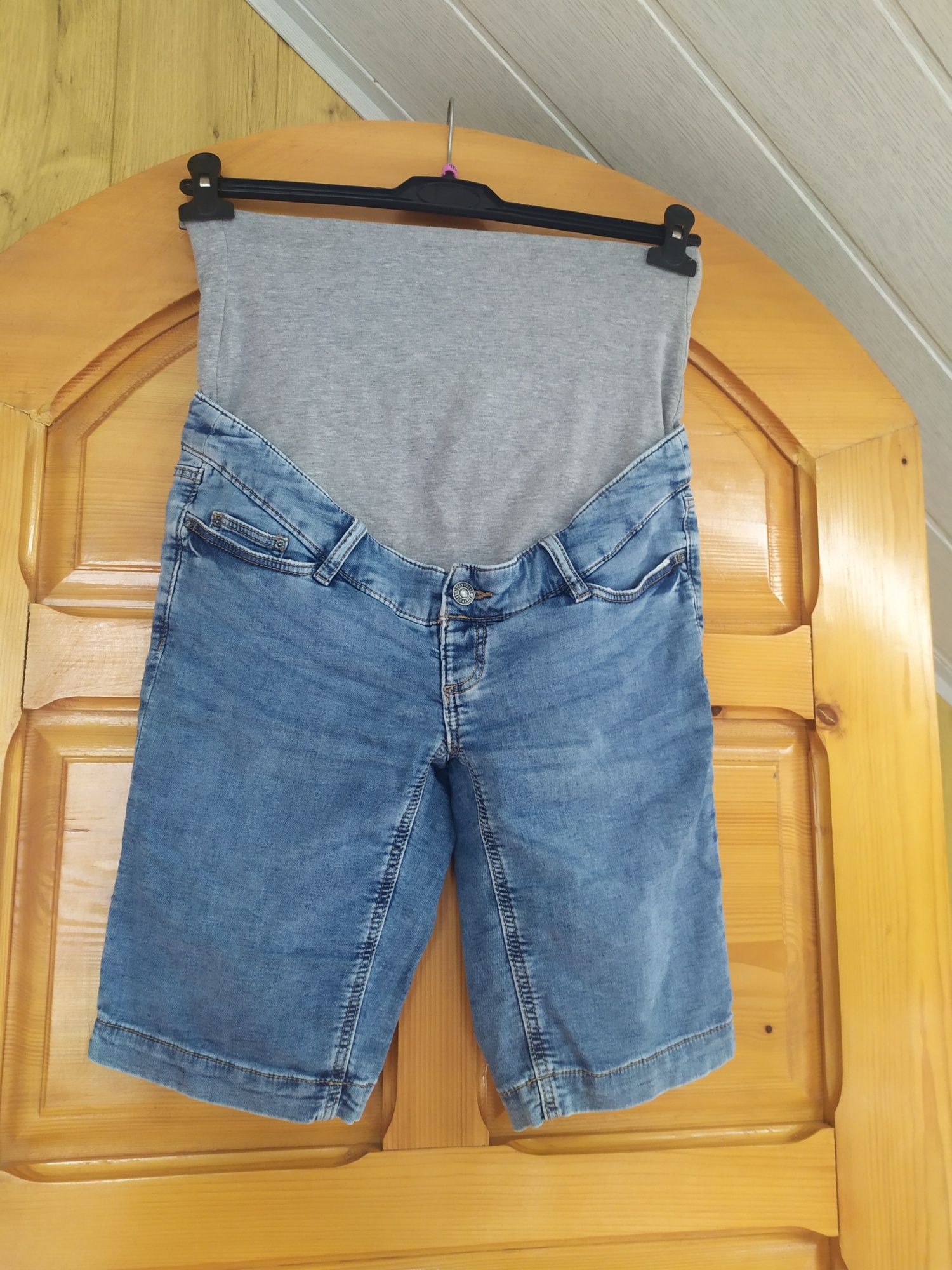 Bermudy ciążowe jeans