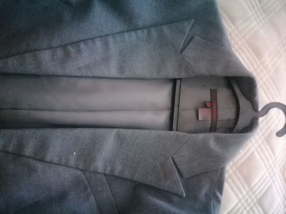 Blazer cinzento e branco ZARA