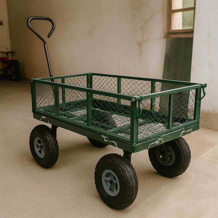 NOWY Wózek Ogrodowy Transportowy Przyczepka Taczka 3w1 Do 450kg FV