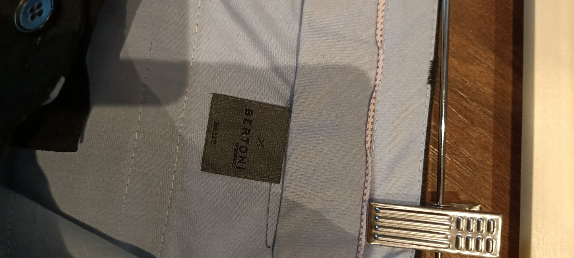 Spodnie eleganckie Bertoni antracyt czarne