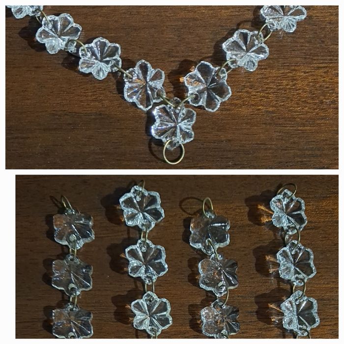 Хрустальная чехословацкая люстра 1989 года, 1 лампа