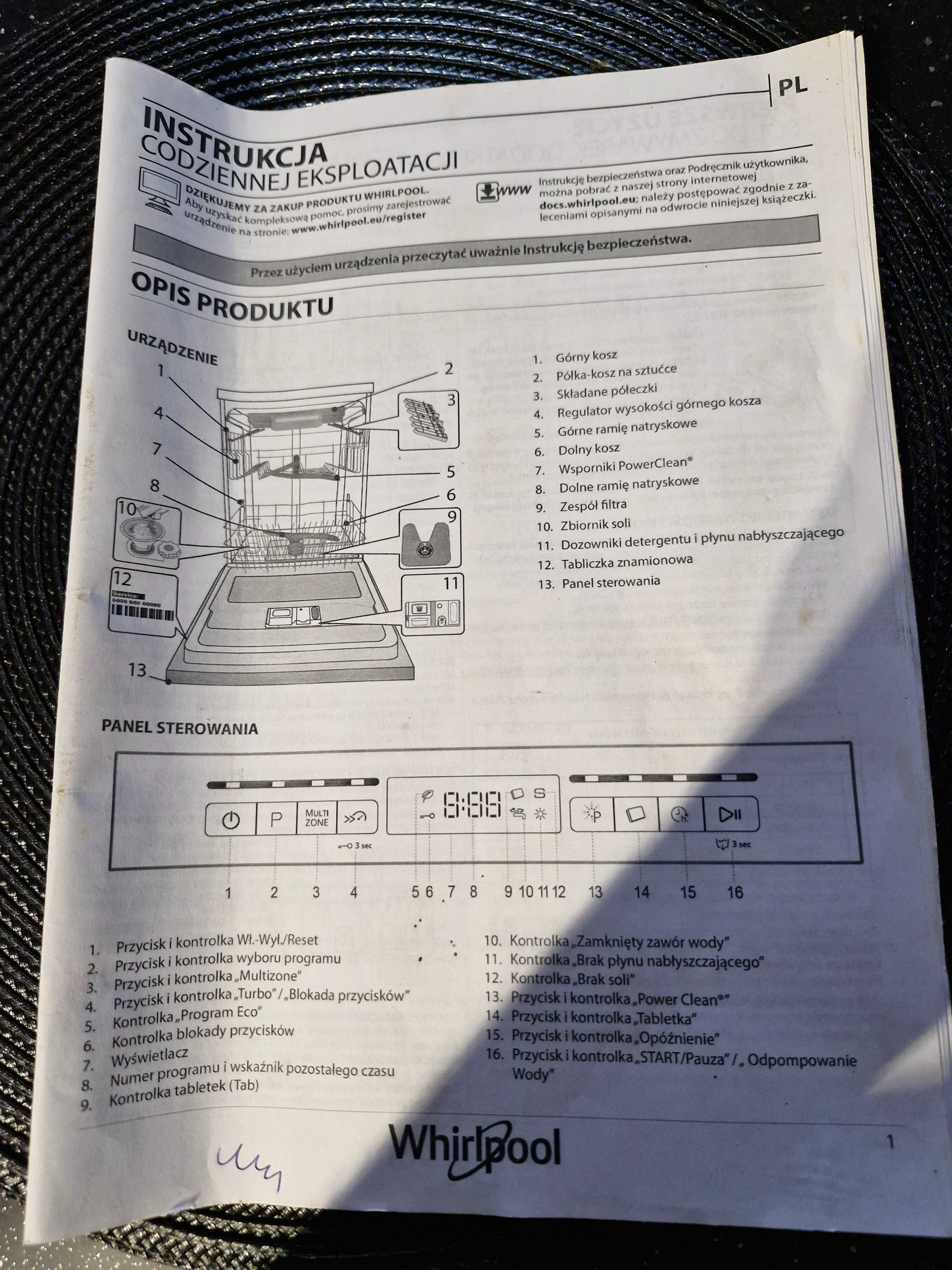 Zmywarka wolnostojąca Whirlpool WFO 3T133 PF X
