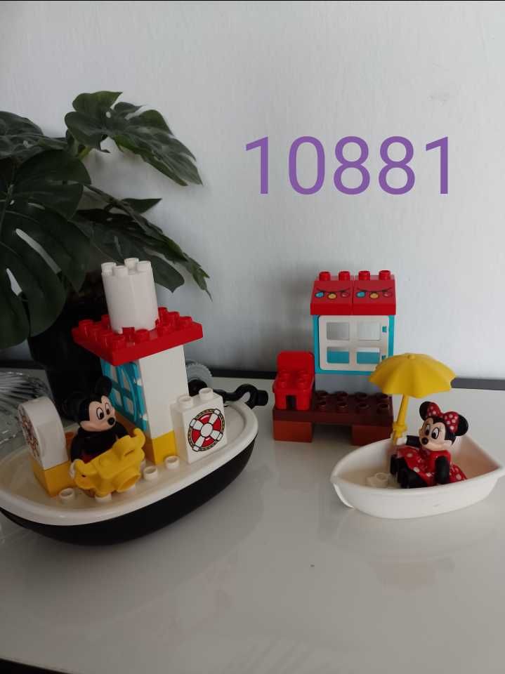 LEGO Duplo Mickey 10898, łódka Miki i Minnie 10881, przedszkole 10833