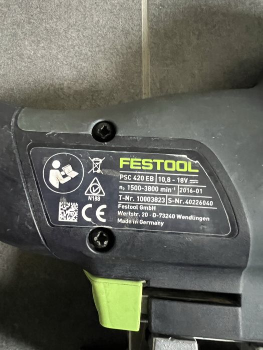 Безщітковий Акум.лобзик Festool PSC 420 EB