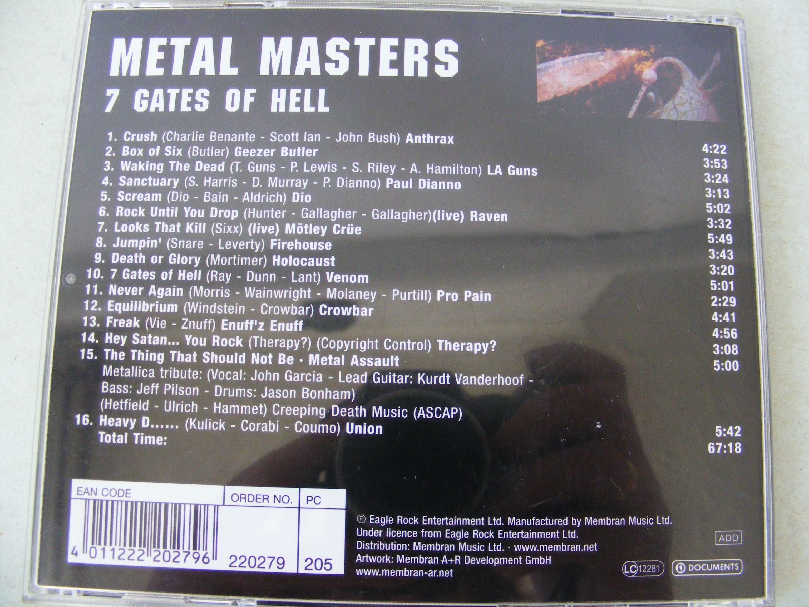 METAL MASTERS x 3  Expect no Mercy + 7 Gates of Hell + Killers