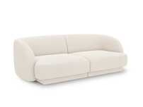 Sofa w tkaninie boucle 2-osobowa MILEY beżowy - poekspozycyjna