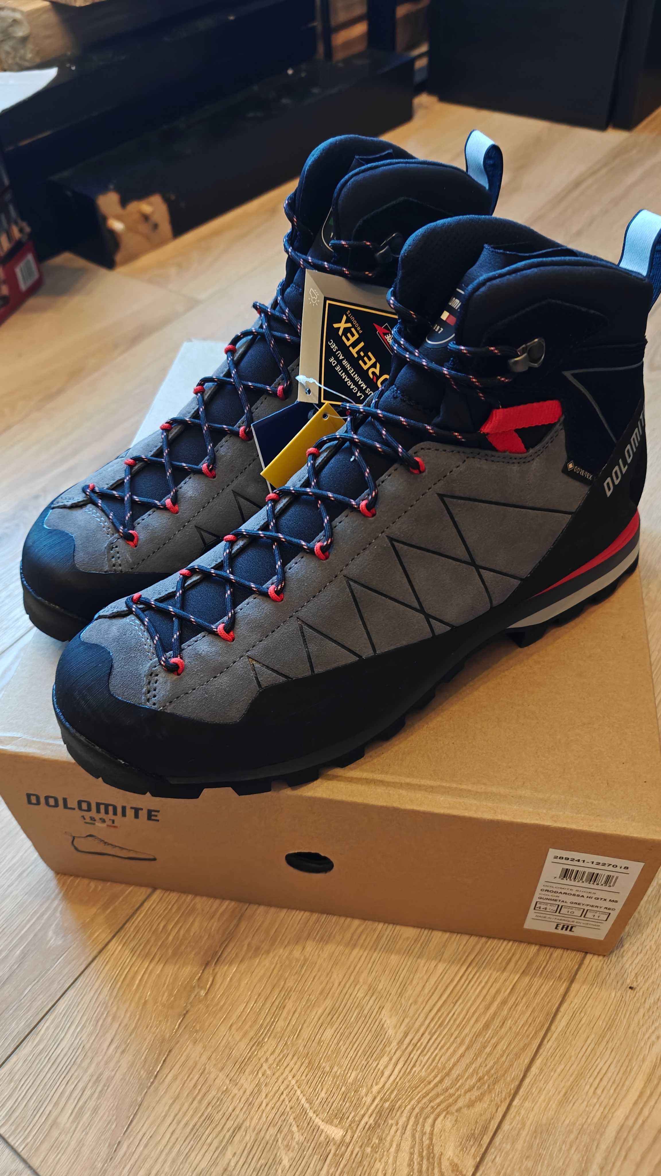 Nowe buty trekkingowe Dolomite Crodarossa High GTX 2.0. 44,5 gore tex