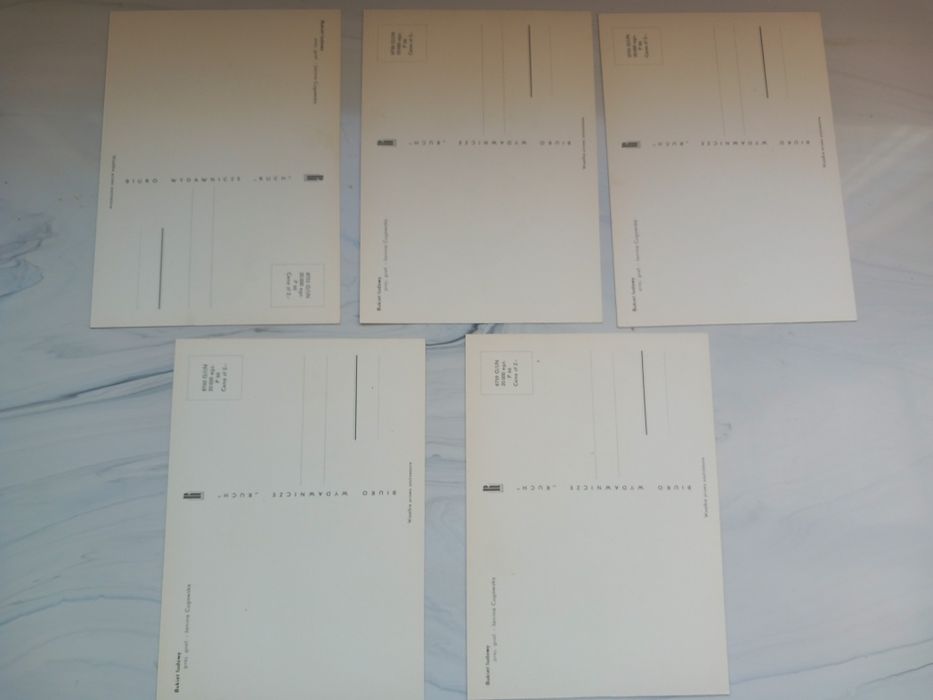 Janina Cugowska,kartki graficzne "Bukiet ludowy"