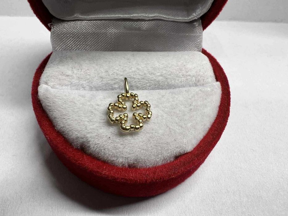 Złota zawieszka wisiorek Krzyżyk próba 375 0,40g
