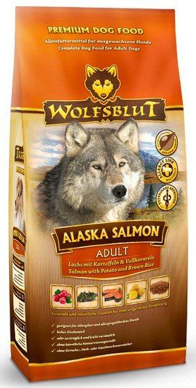 Karma dla psa z dużą zawartością mięsa Wolfsblut łosoś i ryż 12,5kg