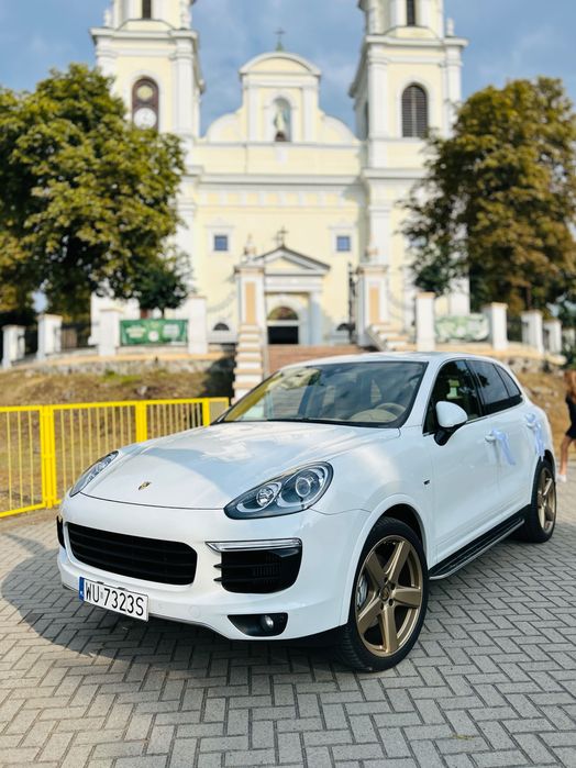 Porsche do ślubu: Porsche Cayenne S V8 beżowe skóry, auto od 800 PLN