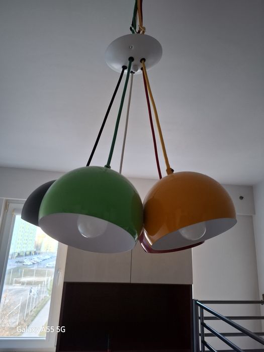 Lampa sufitowa / żyrandol kolorowe kule