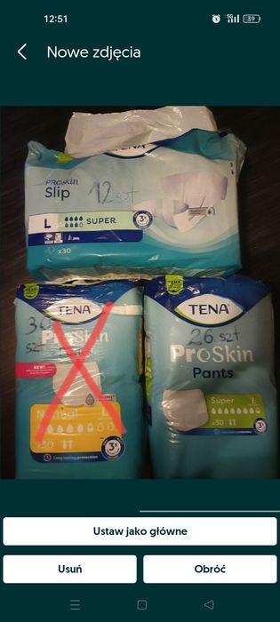 Pieluchomajtki chłonne rozm L.  ,pampersy rozmiar L zestaw