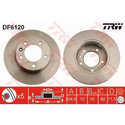 Тормозной диск TRW DF6120