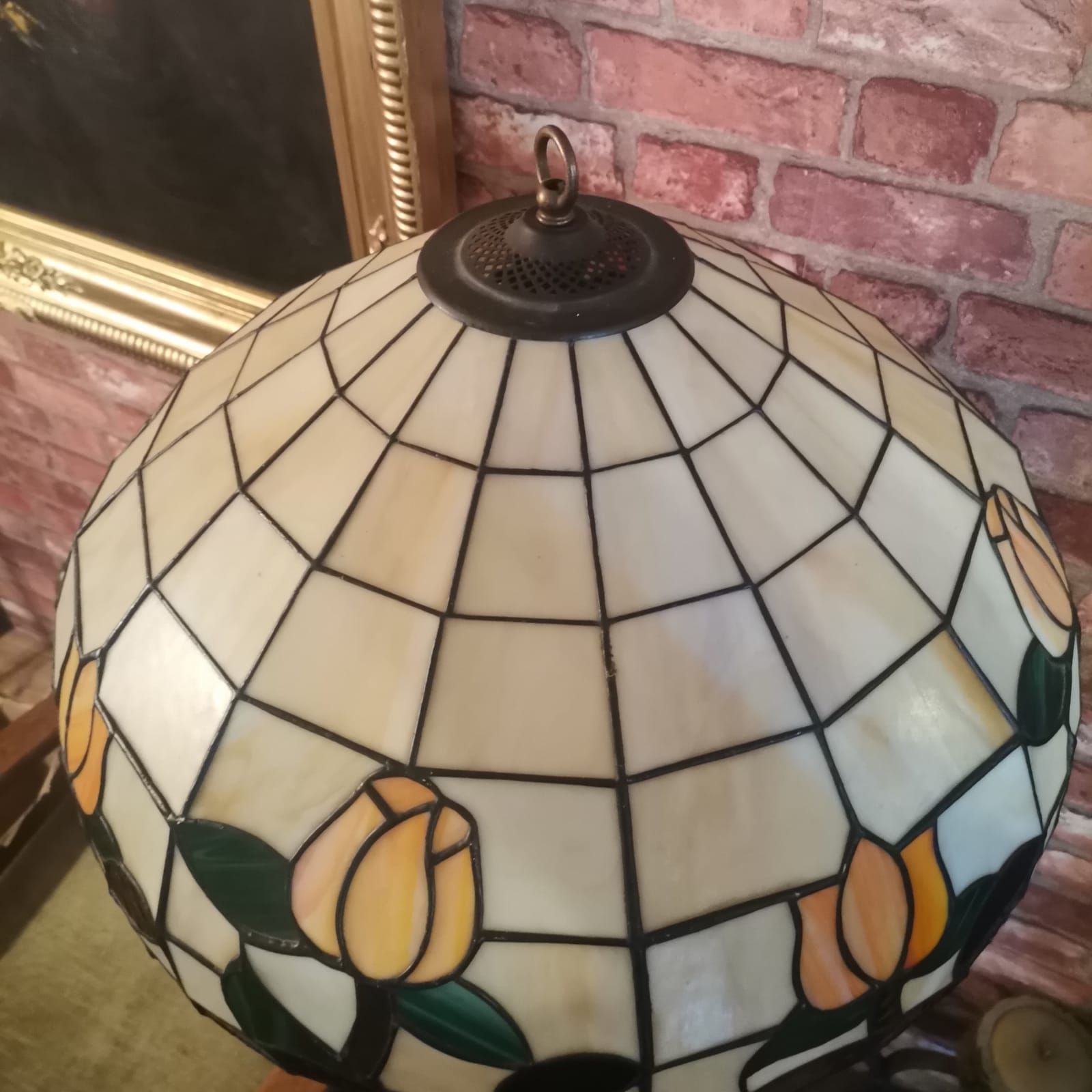 Lampa Witrażowa Podłogowa Tulipan