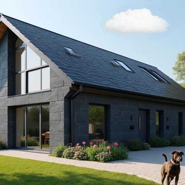 Łupek Black Slate Naturalny 60x40 cm