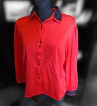 Elegancka czerwona koszula vintage 40