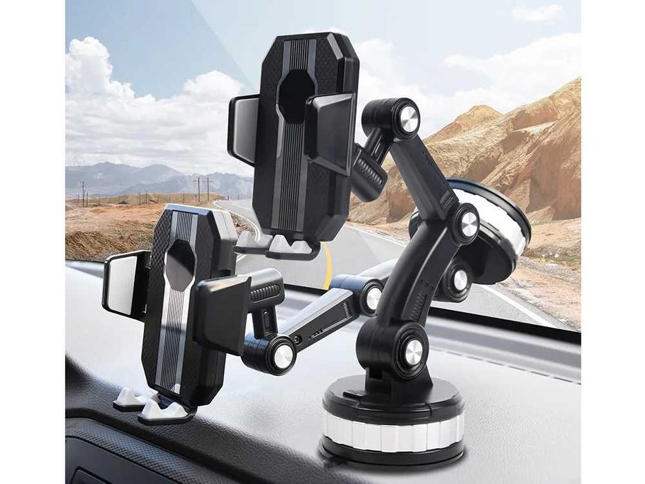 Uchwyt do samochodu samochodowy na telefon szybę kokpit mocny do szyby