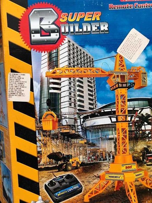 Grua Construção Brinquedo Plástico