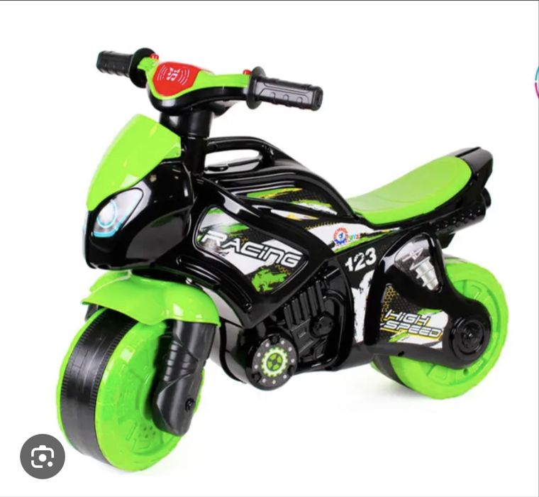 Толокар с горкой , горка, толокар, мотоцикл