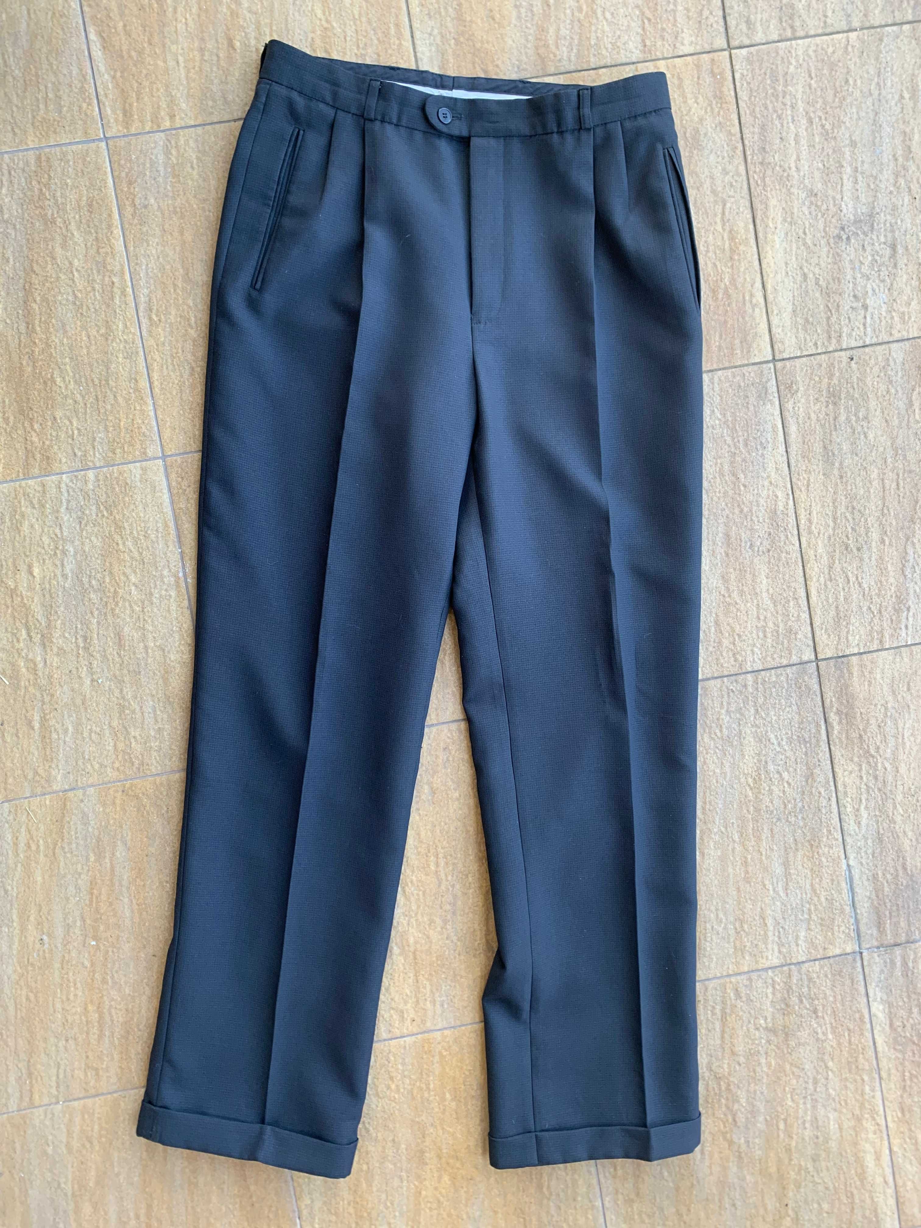 3 częściowy grafitowy męski garnitur Melton roz. XL na wzrost 188 cm